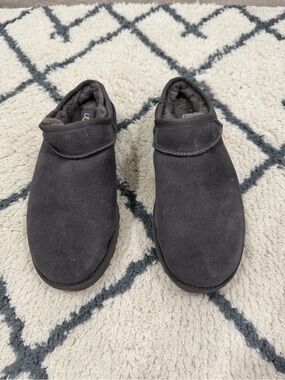 UGG Women's Charcoal Gray Suede Slip-On Boots